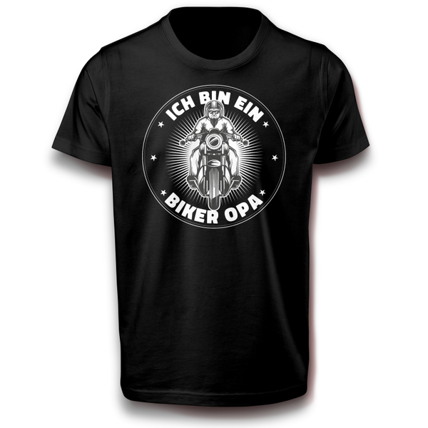 Opa Biker Motorrad Spruch T-Shirt XS bis 3XL Baumwolle Sprüche Spaß Lustig Geschenkidee