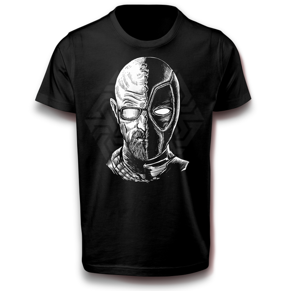 Retro Pop Style Doppelgesicht Chemische Verbindung T-Shirt 122 - 3XL Baumwolle Kämpfer Helden 90er Jahre