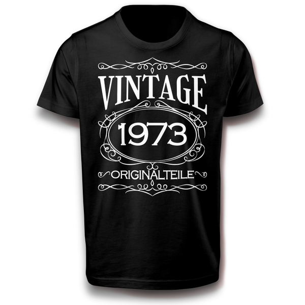 Jahrgang 1973 Vintage Geburtstag spruch Lustig Spaß T-Shirt XS - 3XL Baumwolle Lebensabschnitt, Lebensjahr, Retro, 70er