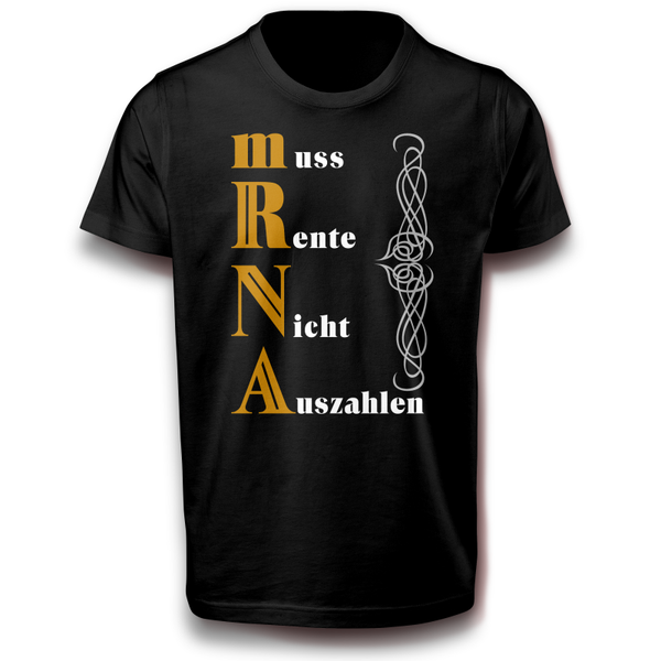 mRNA Impfung Boten-Ribonukleinsäure T-Shirt 152 - 3XL Baumwolle Virus Corona