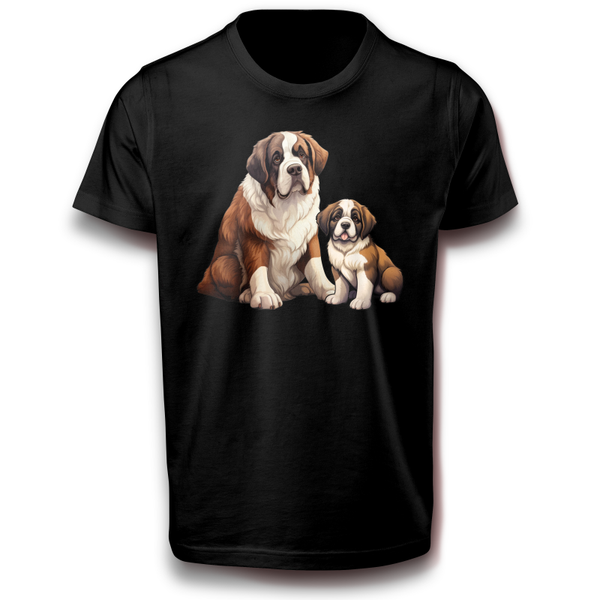 Bernhardiner Hunderasse Hund Tiere Wachhund Haustier T-Shirt 122 - 3XL Baumwolle