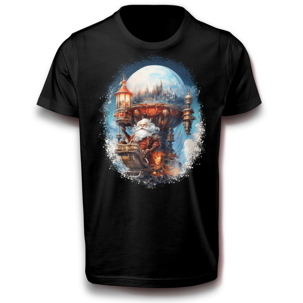 Der Weihnachtsmann kommt bald schon zu euch T-Shirt 122 - 3XL Baumwolle Schneekugel Weihnachten Winter Santa Ferien
