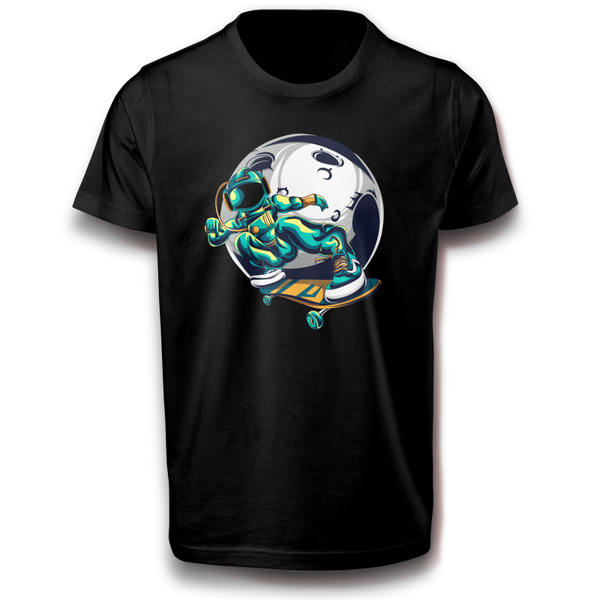 Astronaut Skater Weltraum Skateboard T-Shirt 122 - 3XL Baumwolle Sport, Sterne, Weltall, aktion