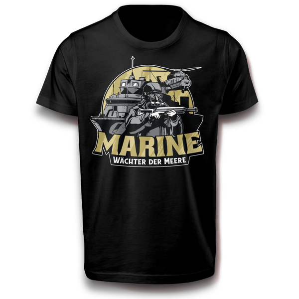 Design der Deutschen Marine Militär T-Shirt 134-3XL Baumwolle Kriegsschiffe U-Boote, Armee, Deutsch, Fregatte, Schiff, Seestreitkräfte