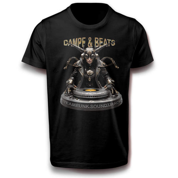 Steampunk DJ 🎧 T-Shirt - Dampf & Beats Soundtrack - Techwear Look