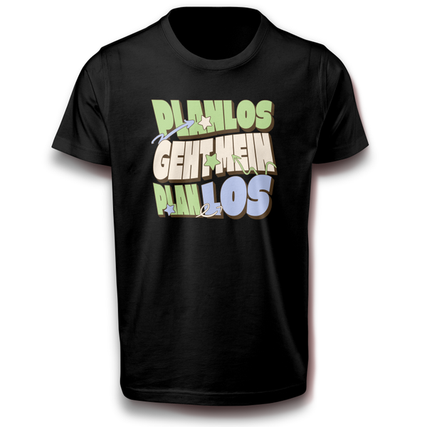 Humor „Planlos“ T-Shirts Retro Style - Lustige Sprüche Shirt