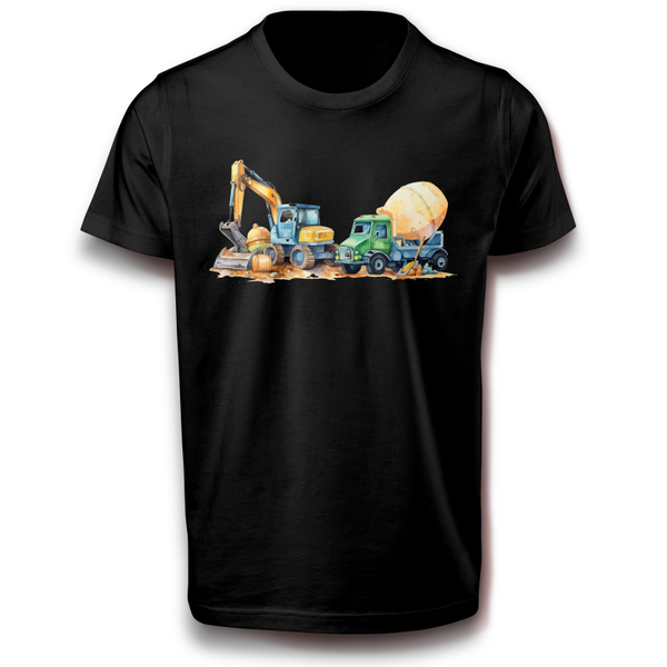 Bau LKWs LKW Fahrer Truck Driver Bauwagen Transport T-Shirt 98 - 152 Baumwolle Fun