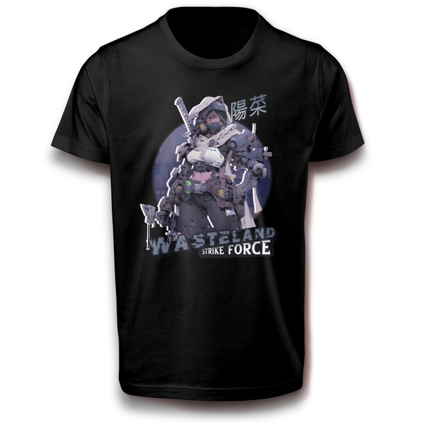 Anime Militär Krieger Frau Mädchen Manga Krieg Soldat Waffe T-Shirt 122 - 3XL Baumwolle