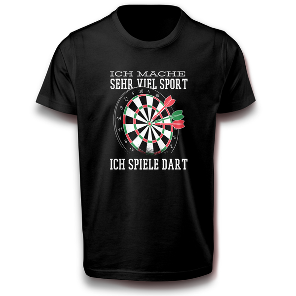 Dart Spruch T-Shirt - Ich mache Sport Lustiges Sportshirt