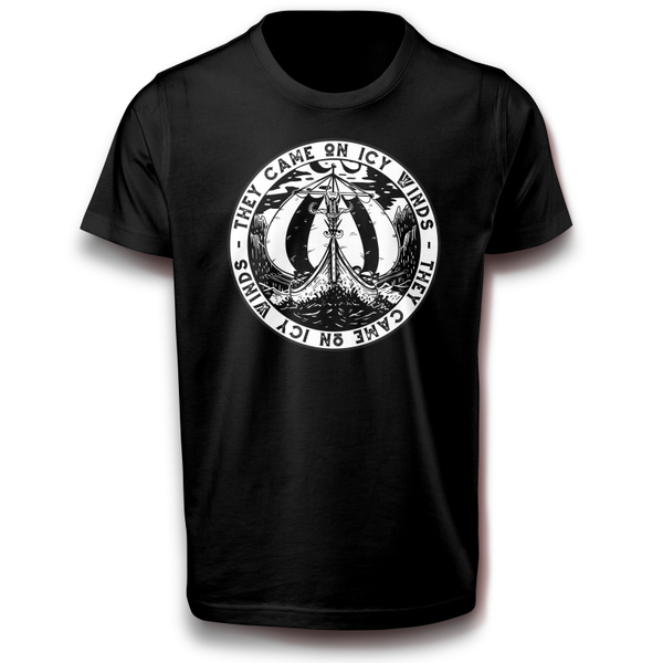 Wikinger Schiff Odin Boot Walhalla Spruch Symbol T-Shirt 122 - 3XL Baumwolle Krieger Kämpfer Langschiff Mythologie