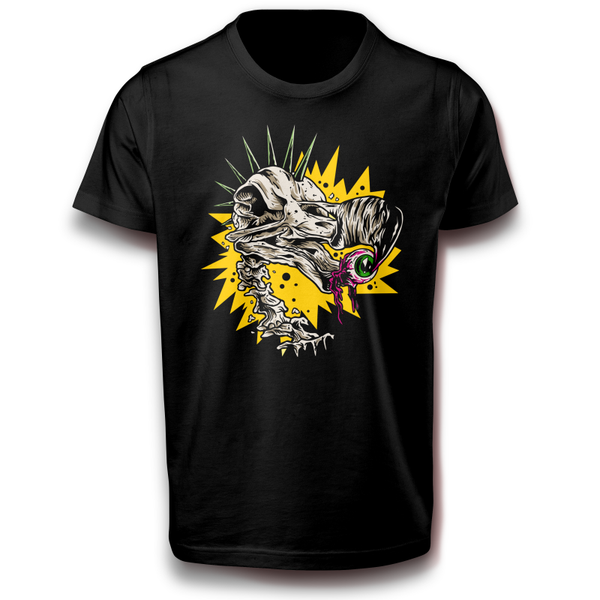 Dodo Dronte Dudu Vogel Schädel Fun Punk Unheimlich Halloween T-Shirt 134 - 3XL Baumwolle Wild Natur Fantasy