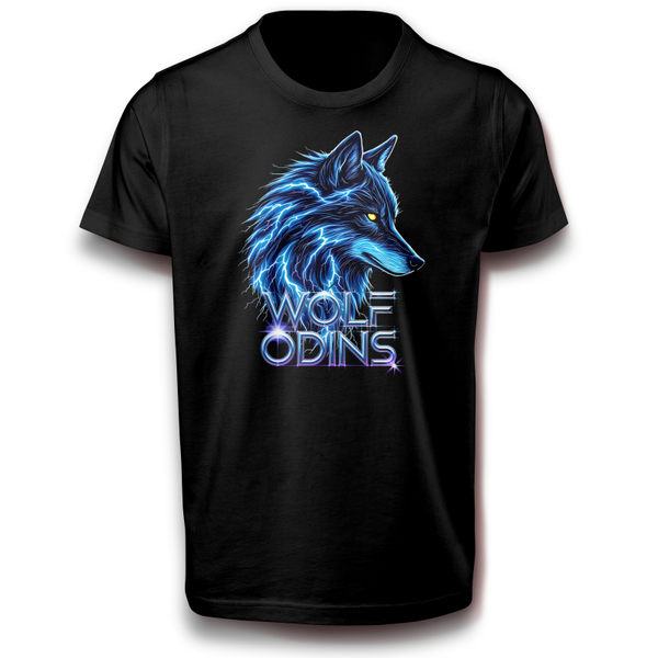 Wolf Odins T-Shirt - Elektrisierendes Wolf-Design mit leuchtenden Effekten