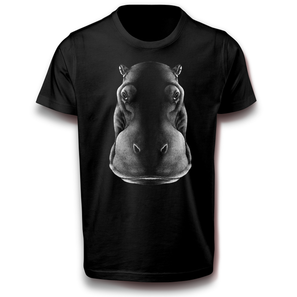 Nilpferd Flusspferd Hippopotamus Paarhufer Tiere Wild T-Shirt 122 - 3XL Baumwolle Hippo