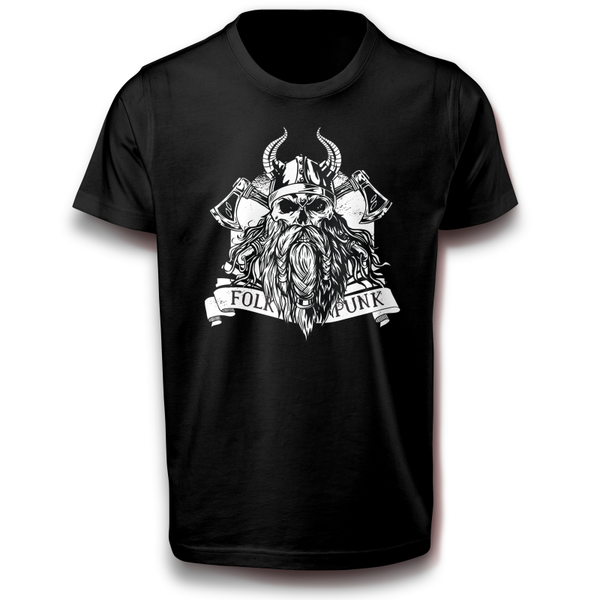 Bärtiges Wikinger T-Shirt 122 - 3XL Baumwolle Schädel Rabe Odin Valhalla Axt Ragnar Mythologie Nordisch Keltisch