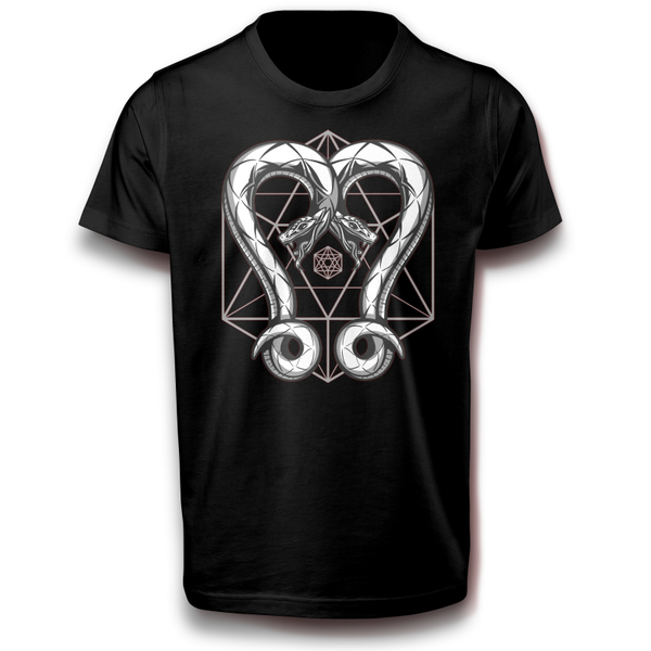 Geometrisches Schlangen Symbol T-Shirt 122 - 3XL Baumwolle Reptil Pythons Klapperschlange Mythologie Wikinger Fun