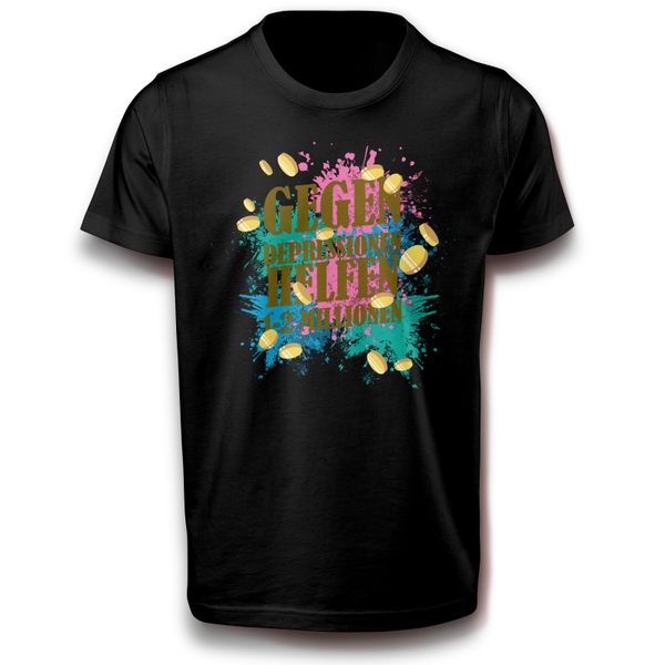 Geld Münze Schein Bargeld spruch Glück Sprüche Fun gegen Depression T-Shirt 122 - 3XL Baumwolle Spaß Lustig