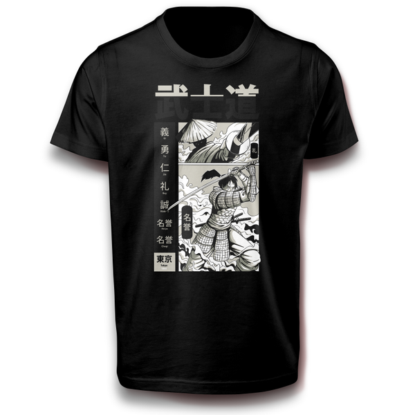 Japanisches Samurai Krieger Ninja Kämpfer Bushido dienen T-Shirt 122 - 3XL Baumwolle Japan