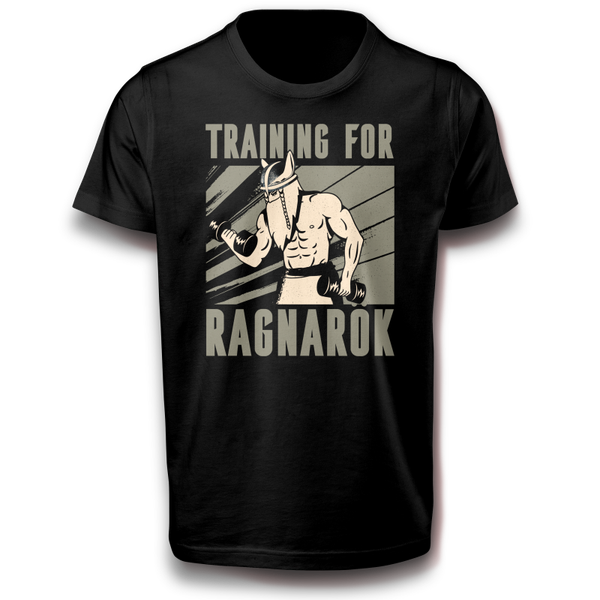 Wikinger spruch Ragnarök Sprüche T-Shirt 122-3XL Baumwolle Valhalla Odin Kämpfer, Fitnesstudio, Gewichte, Gewichtheben, Training, Valhalla