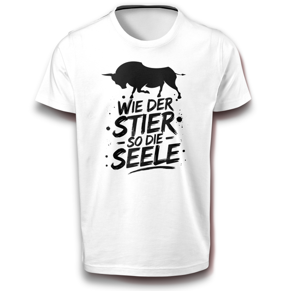 Stier T-Shirt Unnachgiebigkeit und Stärke - Perfekt für starke Charaktere