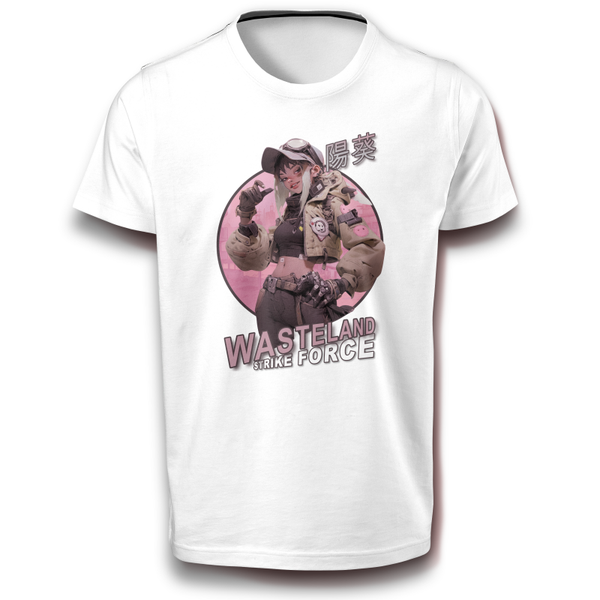 Zukunft Mädchen Armee Dystopie Krieger Frau Anime Girl T-Shirt weiß 122 - 3XL Baumwolle