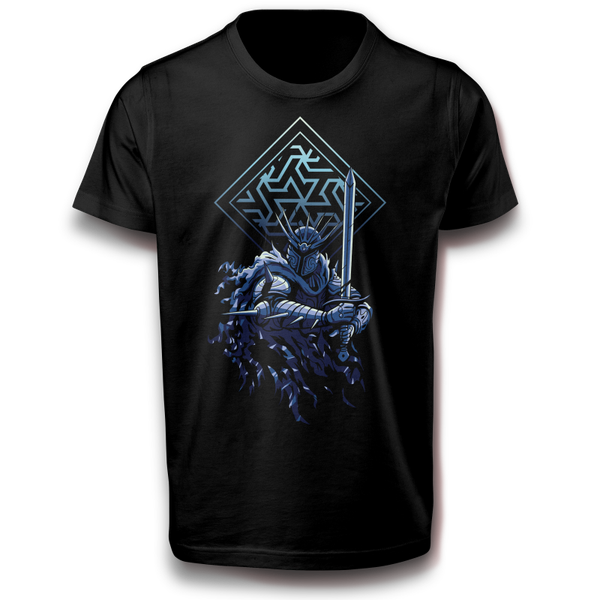 Dunkles Schwertritter Fantasie T-Shirt 122 - 3XL 100% Baumwolle Geschenk - Militär, Krieger, Ritter, fantasie, Kampf, mythologie, Schwert