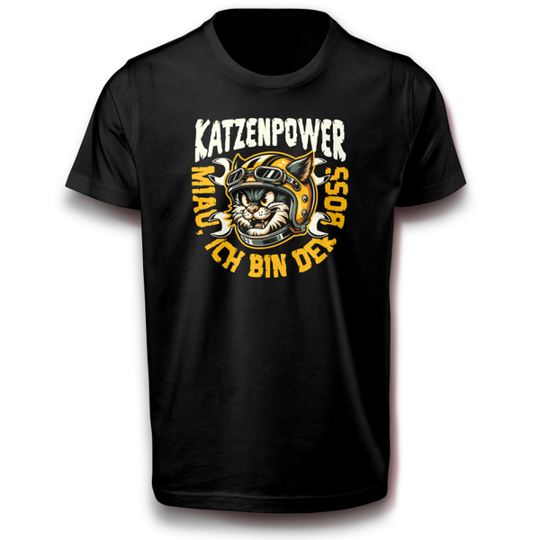 Katzenpower T-Shirt Cooles Katzen Design - Unisex - Katzenliebhaber Shirt