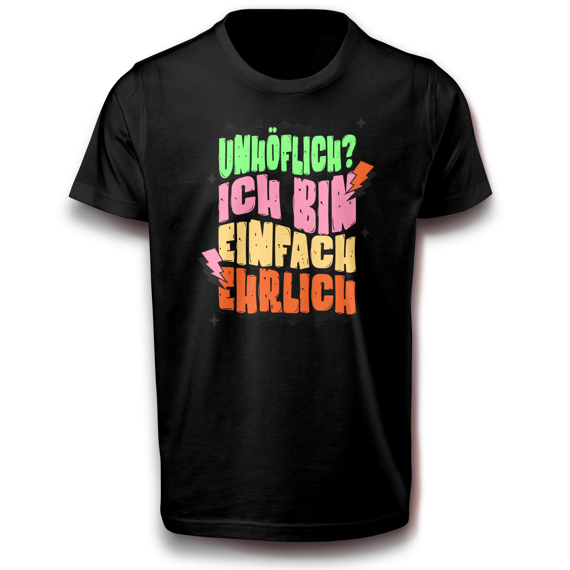 NEU! Lustiges T-Shirt Spruch "Unhöflich? " Comic Design Baumwolle Unisex