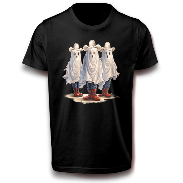 Western-Gespenster T-Shirt Halloween Geister in Cowboyhüten