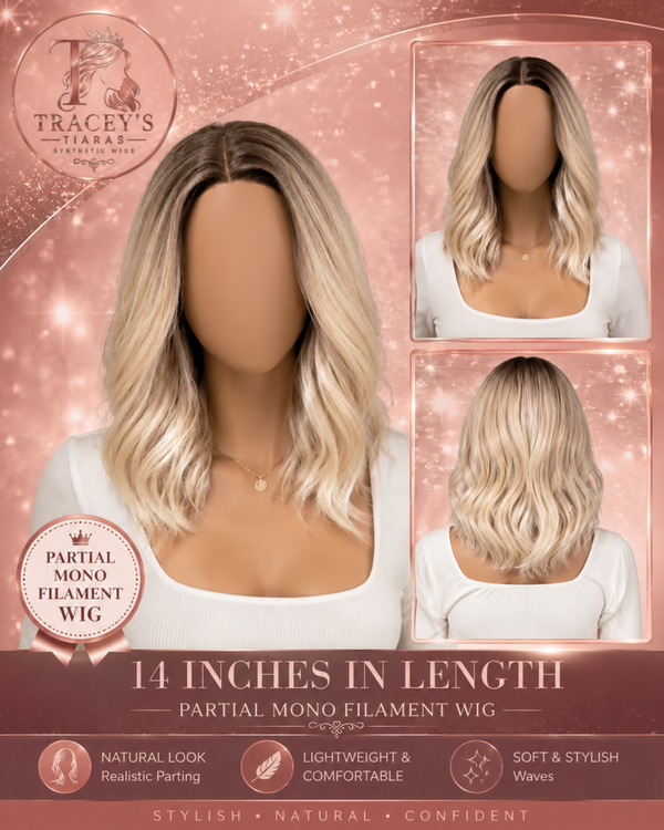 Mia partial mono wig