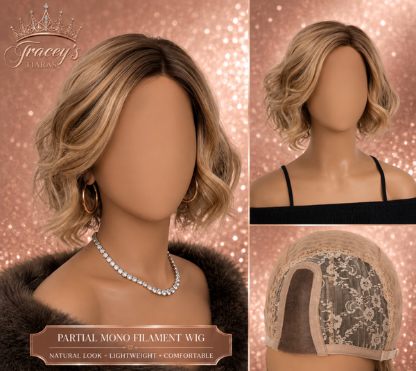 Ella partial mono wig