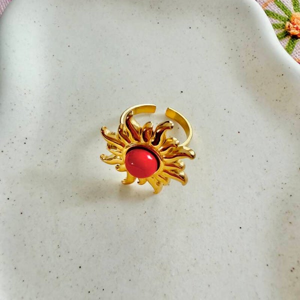 Sunny ring goud rood