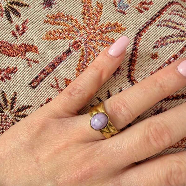 Lila ring goud