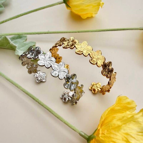 Bangle armband flowers
