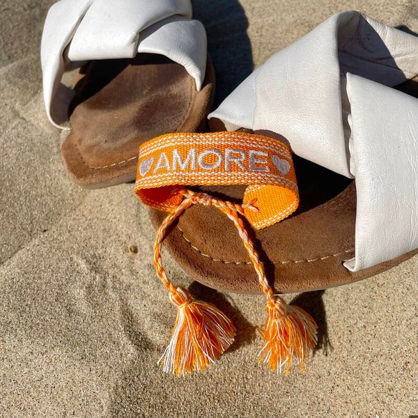 Amore armband oranje