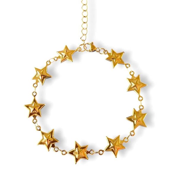 Stars armband goud