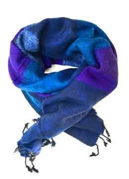 Sjaal Yakwol blauw paars