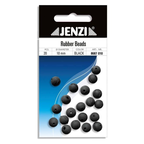 Jenzi rubber kralen 10mm