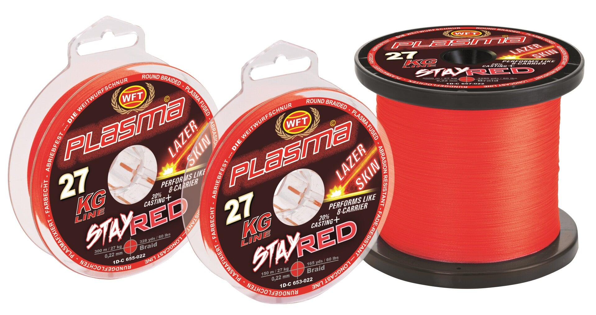 WFT Plasma gevlochten lijn 300 meter 0.12 mm 14 KG