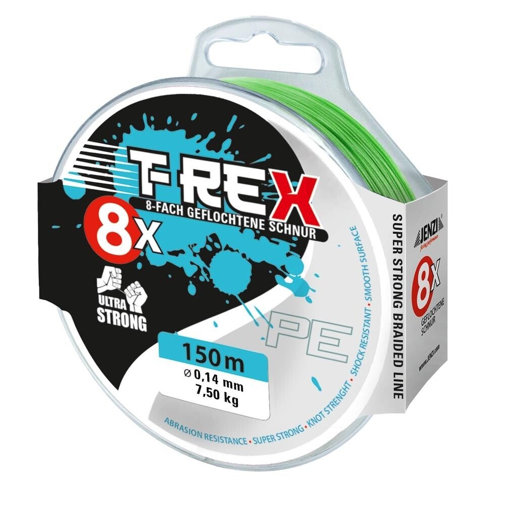 Jenzi | 8-braid gevlochten lijn| Chartreu | VERKOOP PER 10 METER