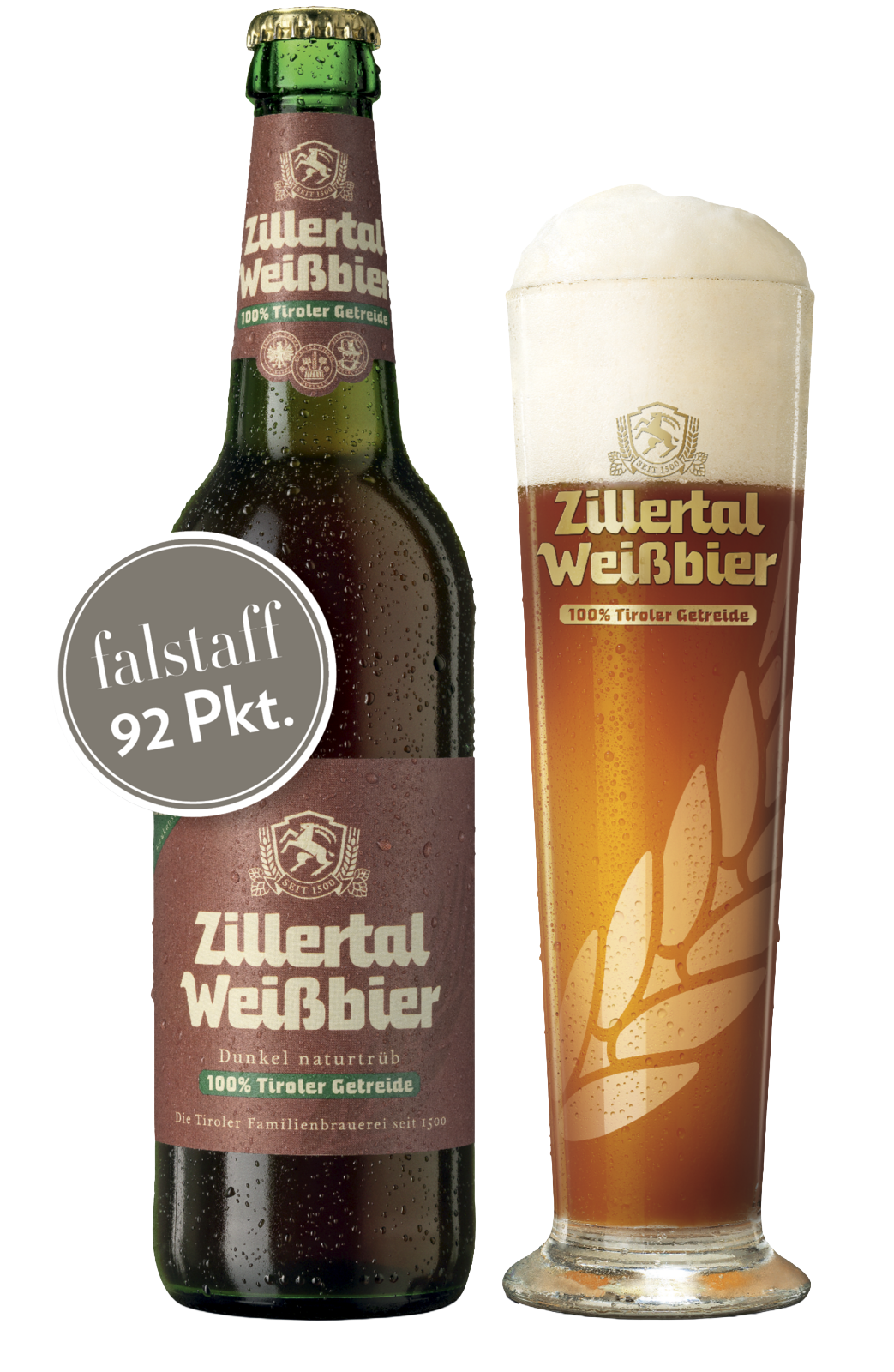 Zillertal Weißbier Dunkel 5,0% 50cl (20 stuks)