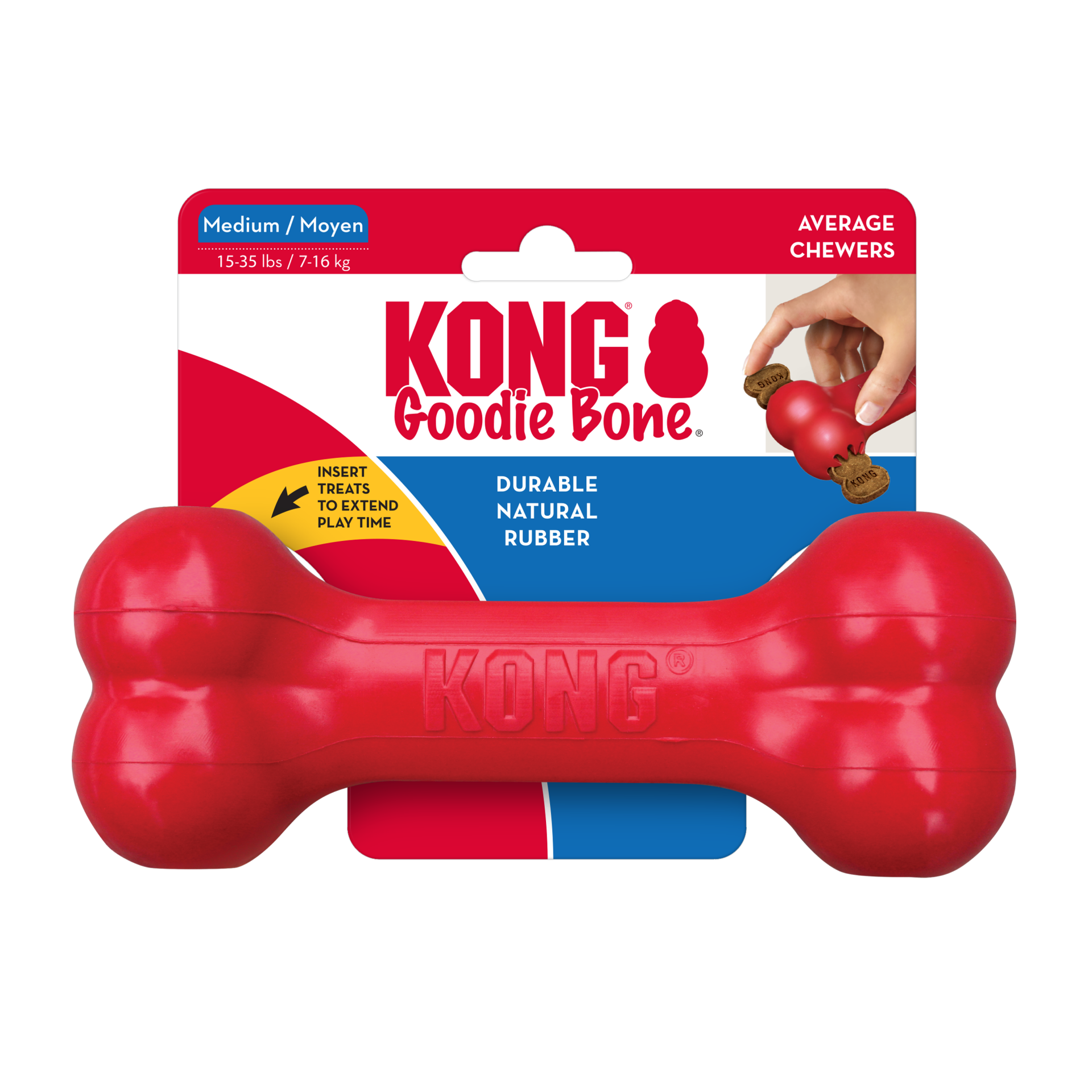 KONG goodie bone rood