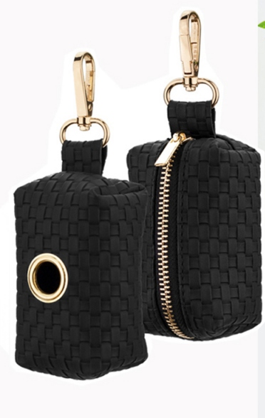 poepzakhouder zwart goud