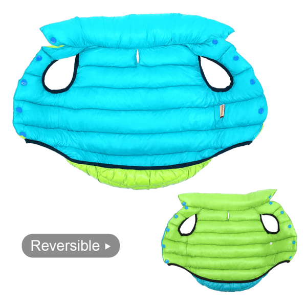 Luchtige Michelin Vest 2in1 Reversible turquoise/fluogeel