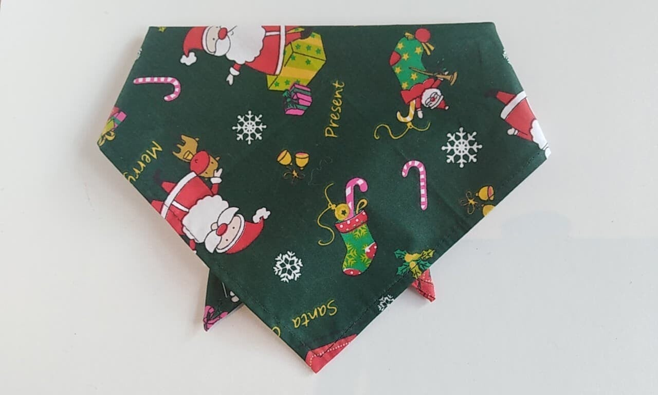 Kerst Bandana Groen