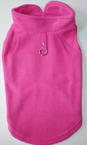 Fleece + attache roze