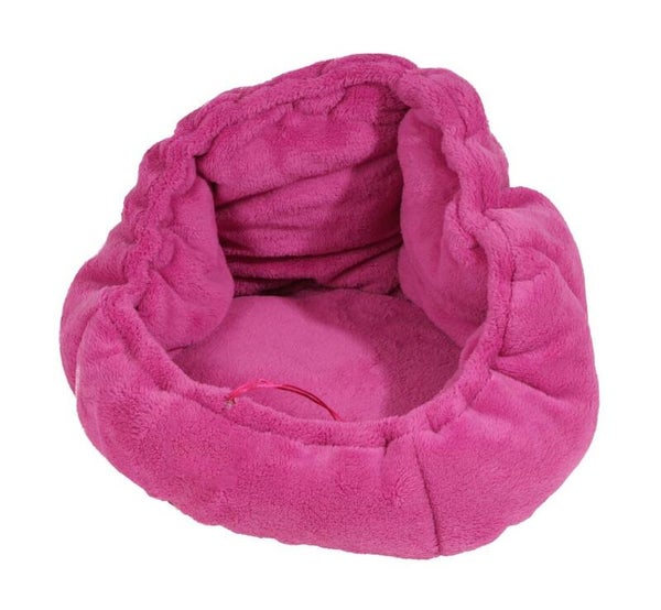 O'lala Fleece Knuffelgrot-mand fushia