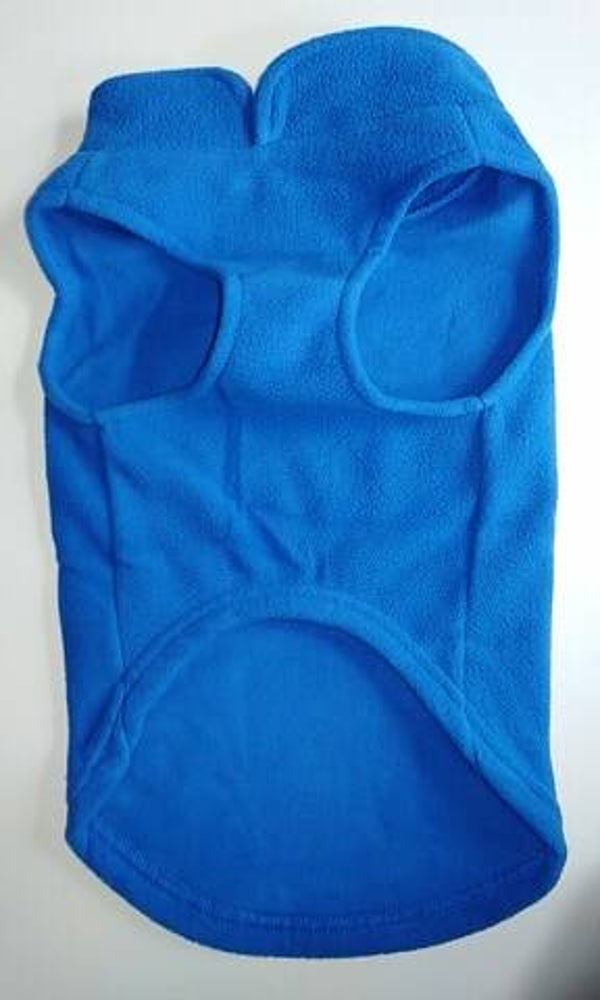 Fleece + attache blauw 25cm
