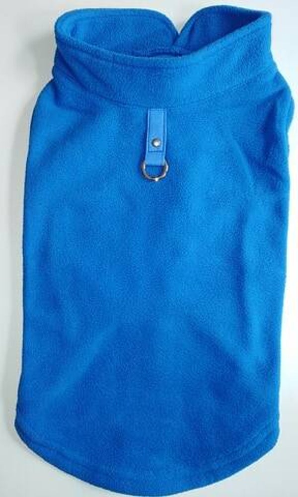 Fleece + attache blauw 36cm