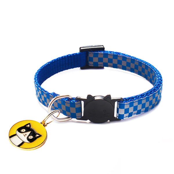 Kattenhalsband Grand Prix Reflecterende blauw