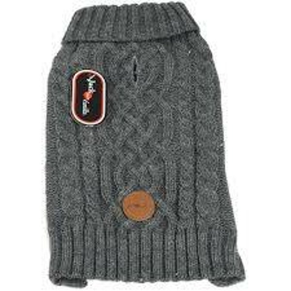 Pull gebreid J&V kabel grijs 27cm